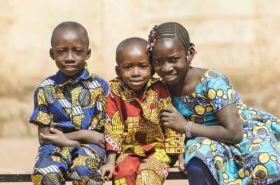 3 children smiling